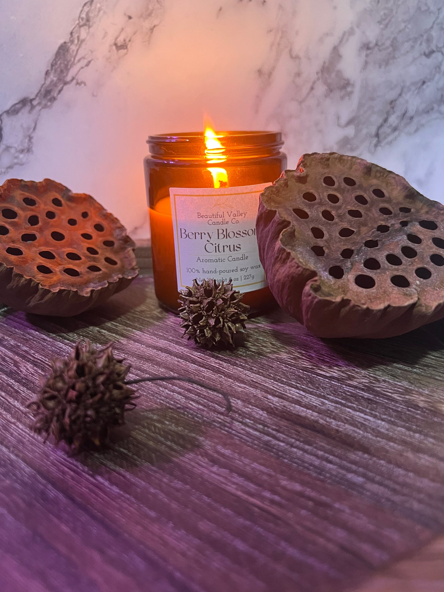 Berry Blossom Citrus 100% Soy Wax Candle & Wax Melts
