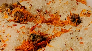 Orange Mimosa Bath Salt Test Tube – Single-Use Soak (45 mL)
